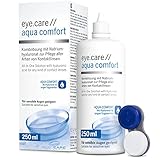 Eye.care Kontaktlinsen Flüssigkeit - mit Hyaluron - Premium 250ml Pflegemittel für alle...