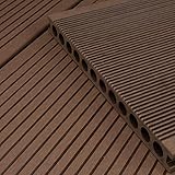 HORI® MUSTER WPC-Terrassendiele Grau XXL Hohlkammerdiele I Komplettset inkl. 40x60 mm...