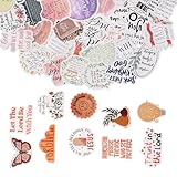 GARVALON 50 Stück Jesus Bibelvers Aufkleber Wasserdichte Christliche Sticker mit...