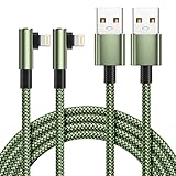 Yosou 2 Stück 2M iPhone Ladekabel 90 Grad MFi zertifiziertes Schnellladekabel...