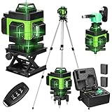 Kreuzlinienlaser mit Stativ, Multifunktionaler 4D-Laser mit 16...