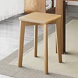 Moderne Barhocker aus Holz mit weichem Kissen, stapelbar, kleine Küchenhocker für...