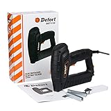 Defort DET-110 leistungsstarker Elektrotacker 20 S/min geeignet für Klammern...