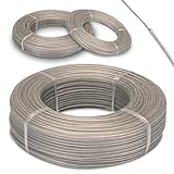 SimplySmooth Wäscheleine 70m - Wäscheseil mit Stahlkern in 3 Längen - Stabile...