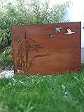 Zen Man Edelrost GartenSichtschutz Rost Sichtschutzwand aus Stahlblech 1mm 032005...
