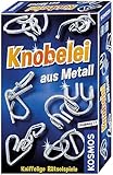 KOSMOS 711221 Knobelei aus Metall, Knifflige Rätselspiele und spannende Knobeltricks,...