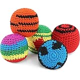 5 Stücke Lustige Ball Gewebte Kickball Weiche Strick Kick Balls für Kinder und...