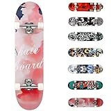 WeSkate Skateboard Anfänger - 31x8 Zoll Komplette Cruiser 7-Lagiger Kanadischer Ahorn...