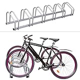 Izrielar Fahrradständer, Für 4 Fahrräder 35-55 mm Reifenbreite, Boden und Wandmontage,...