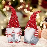 HIALTODAY Weihnachtswichtel Figuren 2er Set Weihnachten Deko, Weihnachts Wichtel GNOME...
