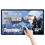 TouchWo 32-Zoll Interaktiver Touchscreen-Monitor, Smart Board mit Wandhalterung, Android...
