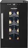 ProfiCook® Weinkühlschrank für 6 Flaschen, Getränkekühlschrank mit UV-beständiger...