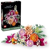 LEGO Botanicals Schöner Rosafarbener Blumenstrauß - Blumendeko - Bauset für Erwachsene...
