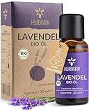 Heldengrün® BIO Lavendelöl [100% NATURREIN] - Der Echte Lavendel - Lavandula...