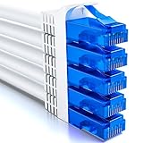 deleyCON 5x 0,5m CAT6 Netzwerkkabel Set - U-UTP RJ45 CAT-6 LAN Kabel Patchkabel...