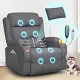 SQUEBILIFE Relaxsessel Fernsehsessel Elektrisch Verstellbar Massagesessel mit...