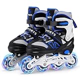 Inline Skates für Kinder Jungen Mädchen Anfänger, 4 Size verstellbare...
