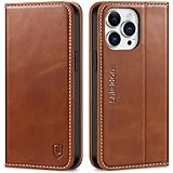 SHIELDON Hülle für iPhone 14 Pro Max Handyhülle [Erstklassig Echtleder]...