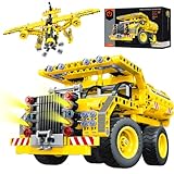 Bausteine Spielzeug Technik ab 6 7 8 9 10 11 12 Jahre Mädchen Jungen 2 in 1 Truck...