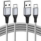USB C Kabel [2Stück 1M], Ladekabel USB C Schnellladekabel Nylon USB C Ladekabel für...