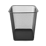 D.RECT Papierkorb Büro 18L - Abfalleimer, Papierkorb aus Drahtgeflecht Mülleimer,...