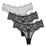 MOONBADI Ultra Soft Panties Damen Baumwolle Slips mit Spitze Bequeme Hipster Unterwäsche...