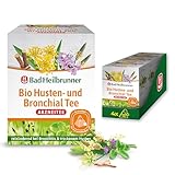 Bad Heilbrunner Bio Husten- & Bronchial - Arzneitee im Pyramidenbeutel -...