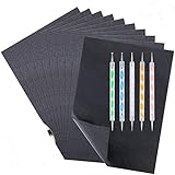 Bohoman 100 Blatt Kohlepapier mit 5 Stck Prgestift Set, A4 Transferpapier, Schwarz...