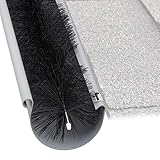 Relaxdays Dachrinnenbürste 12cm Ø, Dachrinnen Laubschutz, Vogel- & Marderschutz,...