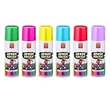 Cepewa Kreidespray Sprühkreide Markierungsspray 6 Farben wasserlöslich (1 x 6er Set...
