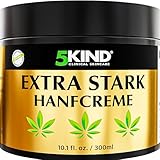 5kind Extra Stark Hanfcreme 300 ml – Hochdosiertes Hanf Gel und Arnikacreme – Wirkt...