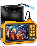 Maylatte Endoskopkamera mit Licht 50m, 4.5-Zoll-IPS-Bildschirm Dual Lens...