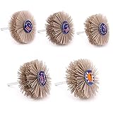 Yuhtech Scheibenbürste Nylon, 5 Pcs 5 Größe Schleifmittel Nylon-Rad-Bürste...