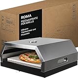 Heidenfeld Pizzaaufsatz Roma | Grillaufsatz - Pizzamaker - Edelstahl - 315°C -...