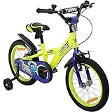 Actionbikes Kinderfahrrad Turbo - 16 Zoll - V-Brake Bremsen - Freilauf - Kettenschutz -...