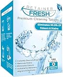 Retainer Reinigungstabletten – 120 Tabletten Retainer frisch, halten Sie Ihre...