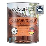 ColourPlus Holzschutzlasur Außen 750ml - Transparent - Wetterfeste Holz Lasur für...