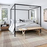Rugs USA Emily Henderson Oregon Wollteppich, kariert, 10 x 15 cm, Beige