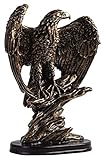 Desktop-Skulptur Bronze Harz Tier Skulptur Winged Eagle Statue Ornamente Miniatur Handwerk...