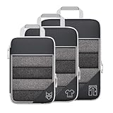 Bamberg 3-Teiliges Tragbares Reisetaschen-Set mit Komprimierbaren Aufbewahrungstaschen,...