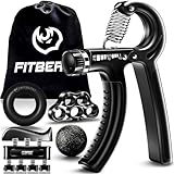 FitBeast Hand Grip Musculation Avant Bras - Pack de 5, Poignet Musculation Ajustable, Grip...