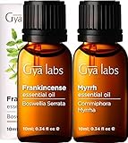 Gya Labs Ätherisches Weihrauch- und Myrrhenöl für die Haut (10 ml) – Reines...