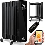 KESSER® Ölradiator 2500W Mobile Elektroheizung energiesparend mit WiFi App-Steuerung &...