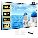 Beamer Leinwand 100 Zoll Faltbare, Tragbare Leinwand Beamer Aultra Thin und hohe...