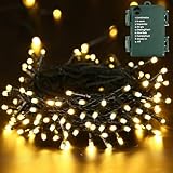 Weihnachten Lichterkette Außen, BrizLabs 20M 200 LED Warmweiß Außenbeleuchtung...