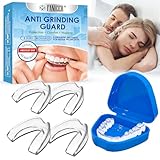 4 Stück Knirscherschiene für Nacht,Formbare Mundschutz zum Zähneknirschen...