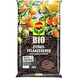 COMPO BIO Zitruspflanzenerde, Erde auch für mediterrane Pflanzen geeignet, Torffrei, 10...