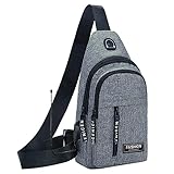 Luckywaqng Laden Sie mit unserem Stoff-Outdoor-Rucksack auf, der mit einem USB-Anschluss...