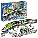 LEGO 60337 City Personen-Schnellzug, Set mit ferngesteuertem Zug mit Scheinwerfern, 2...