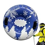Schneeschlitten, Schneeschlitten, aufblasbar, kältebeständig | 35,4 Zoll dicker,...